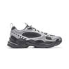 Li Ning Shooting Stars 2K Cushioning Slip Resistant Abrasion Resistant Low Top Chunky Sneakers Men's Silver Black AGCV113-3