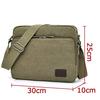 [RAKEE] Men's Shoulder Bag, Messenger Bag, Canvas, Shoulder/Crossbody, Waterproof, Large Capacity, Durable, 6 Colors