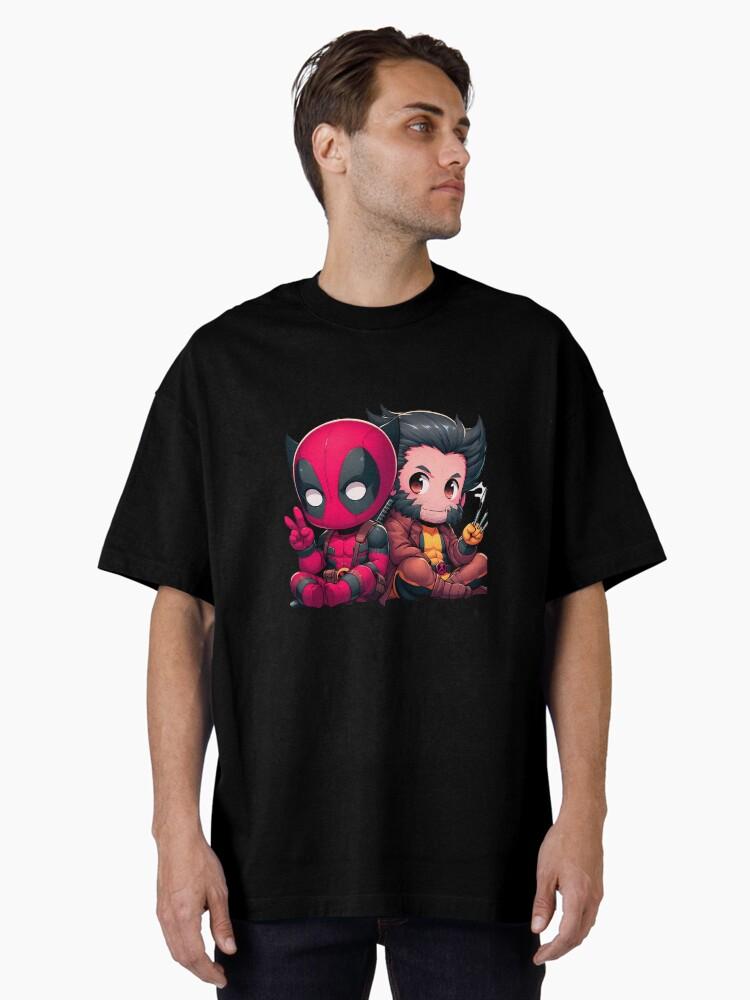 Wolverine and the X Men Copy of Deaddpool & Wolvierine Oversized Unisex T-Shirt