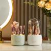 Luxury Rotating Makeup Brush Storage Barrel Large Capacity Dustproof Lipstick Eyebrow Pencil Cosmetic Storage Box Cross-border