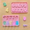 Silicone Mold For Diy Birthday Number Candle Making Rose Cake Decor Mold Reusable Non-Stick Chocolate Candles Baking Supplies