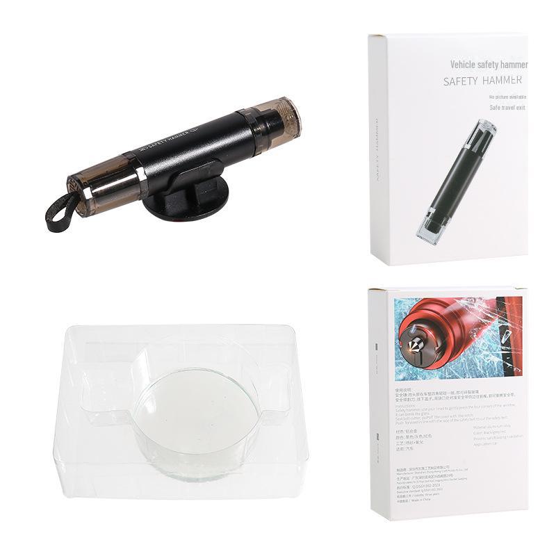 Kompaktní bezpečnostní nástroj do auta: Rozbíječ oken a řezačka bezpečnostních pásů