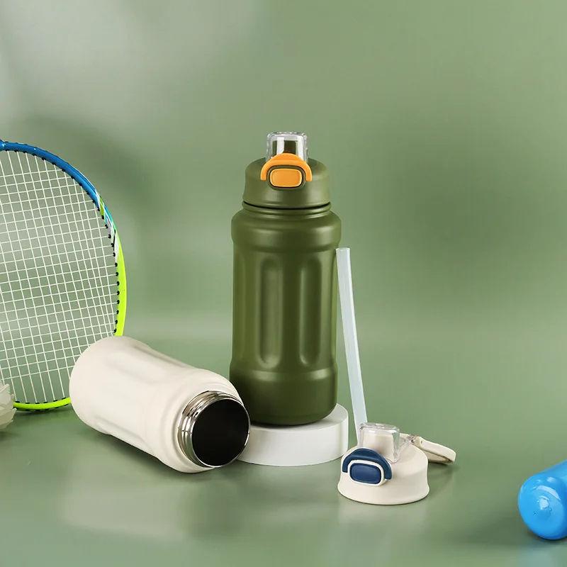 Outdoor Sports Bottle Fitness Cup Gift Customization Logo Large Capacity 316 Stainless Steel Vacuum Cup Portable With Handle