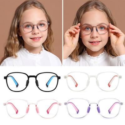 Eye Protection Kids Glasses TR90 Ultra Light Frame Comfortable Eyeglasses  Children Boys Girls