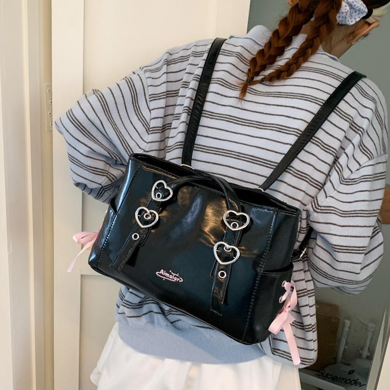 Tote bag women's large-capacity new summer versatile shoulder commuter bag casual multi-functional backpack