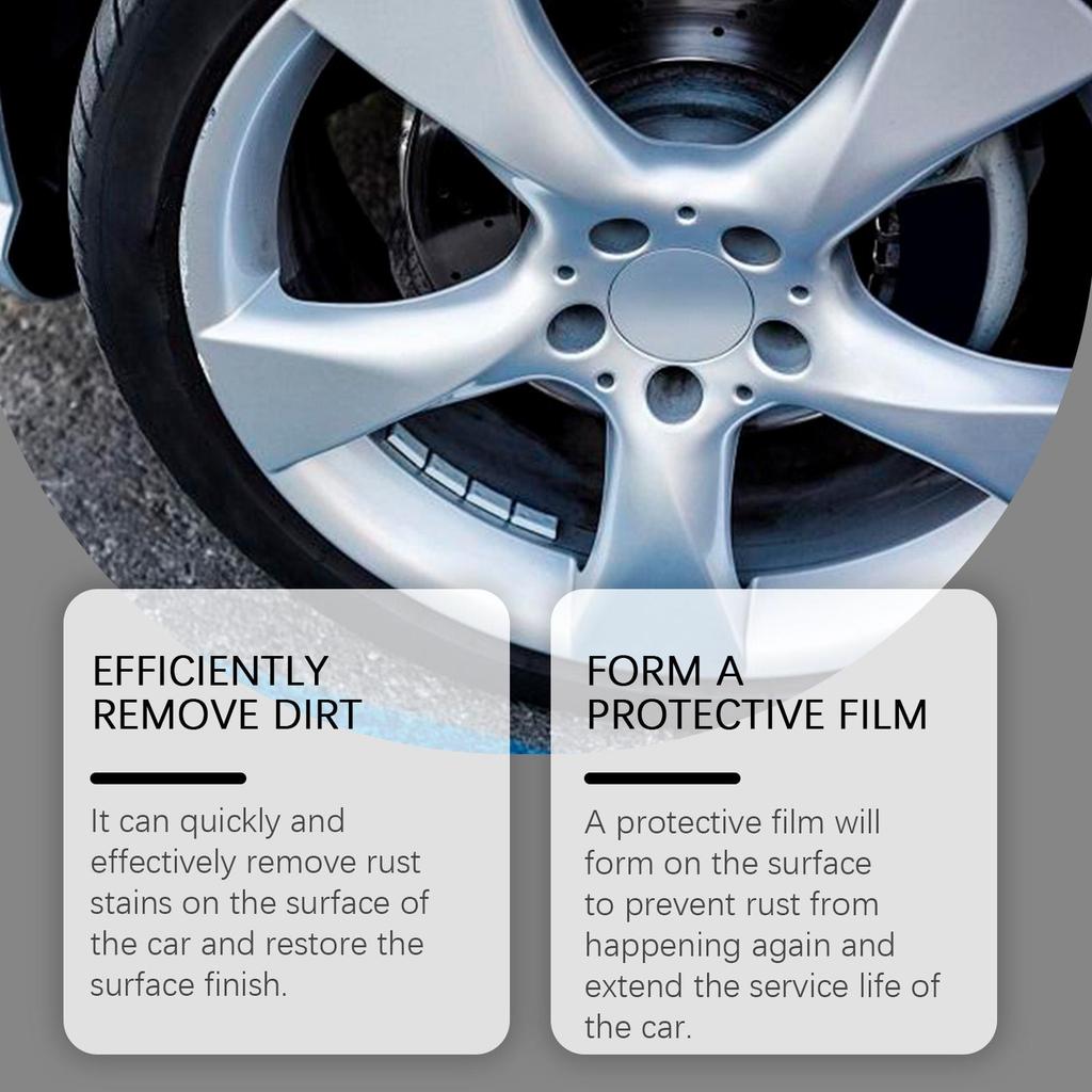 120ml  Homonth Car Tire Rust Remover Clean Rust Remover Stain Remover Retread Tire Rust Cleaner
