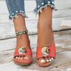 Fashionable Slippers Thick-soled Wedge Heels Women's Shoes Sandals
