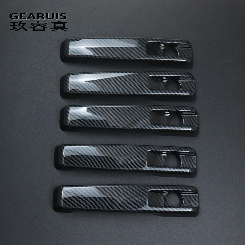 For Mercedes Benz G Class W463 W464 G65 G55 G63 2009-2018 Carbon Fiber Car Outer Door Bowl Door Handle Protective Stickers