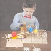 Science Experiment Diy Wooden Earth Moon Sun Solar System Model Kit Educational Toy For Kids