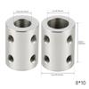 Stiv akselkobling Motorkobling Koblingshylse 5mm/8mm/10mm #45 Stål Sølv for 3D-skriver / RC-robot / Bilmodellaksel / DIY-koder