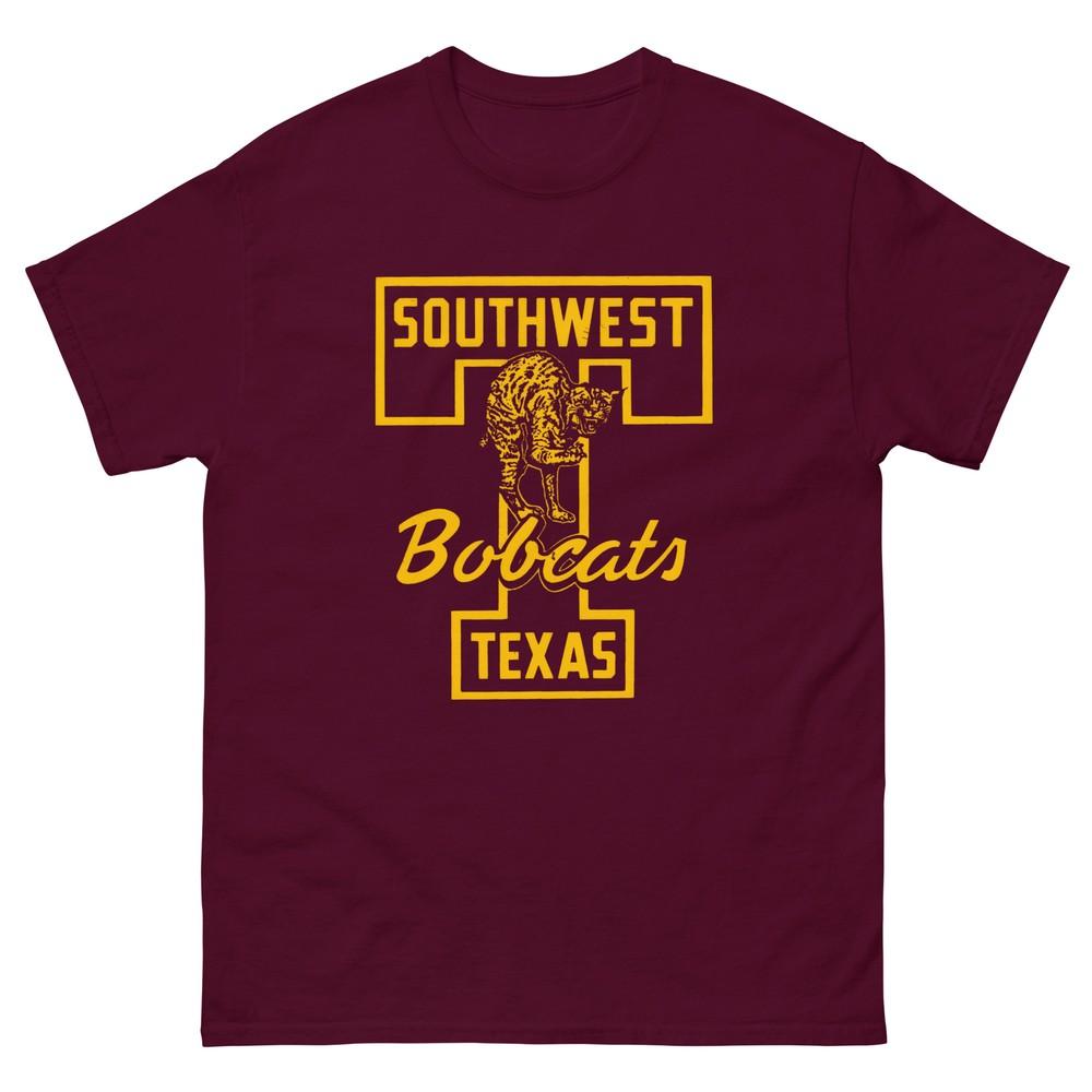 Southwest Texas Bobcats Graphic T SecondRoundCo Unisex classic tee shirt Unisex T-Shirt XXXL