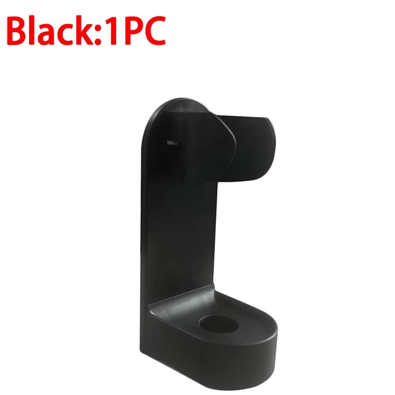 

Настенный держатель для электрической зубной щетки, пластиковая подставка для зубных щеток, полка для хранения бритв, экономящая место, аксессуары для ванной комнаты 9.7x4.7cm чёрный