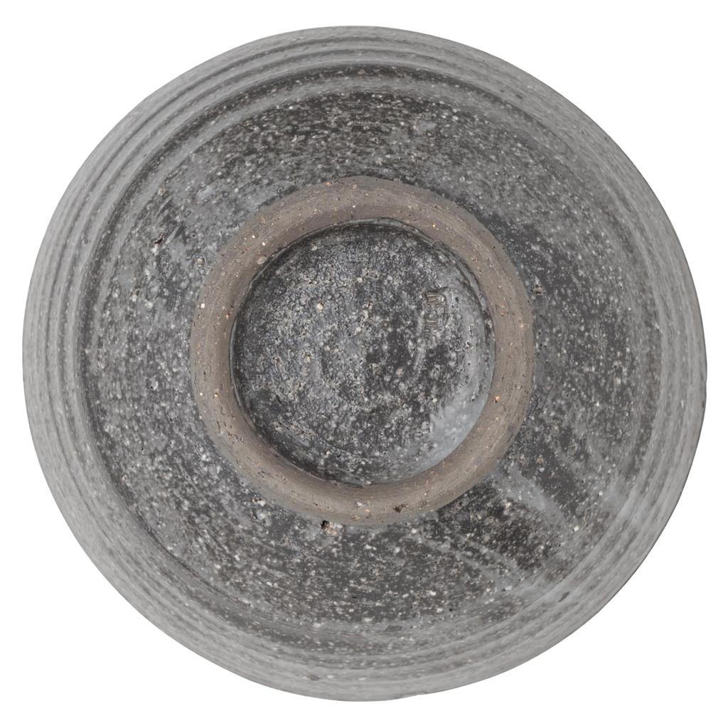 Marui Seito Shigaraki Ware Hechimon Bowl, 950ml Capacity, Black Steel, MR-3-4601