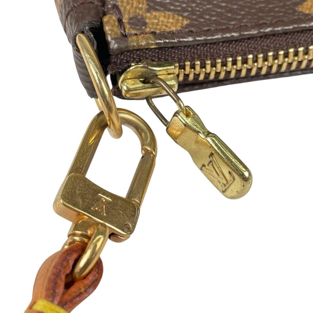 LOUIS VUITTON Pochette Accessoires M58009 Handbag Brown Women used