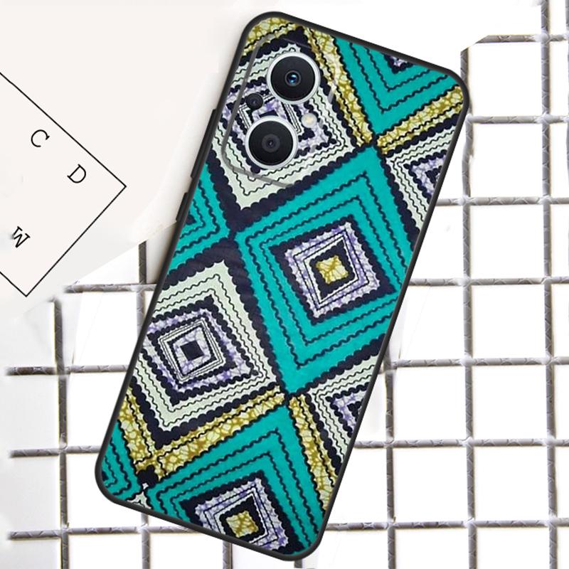 African Fabric Print Phone Case For OPPO Reno 8T 7 8 Lite 14F 14 13 12 11 F 10 Pro OPPO Find X8 X6 X5 X9 Pro Cover