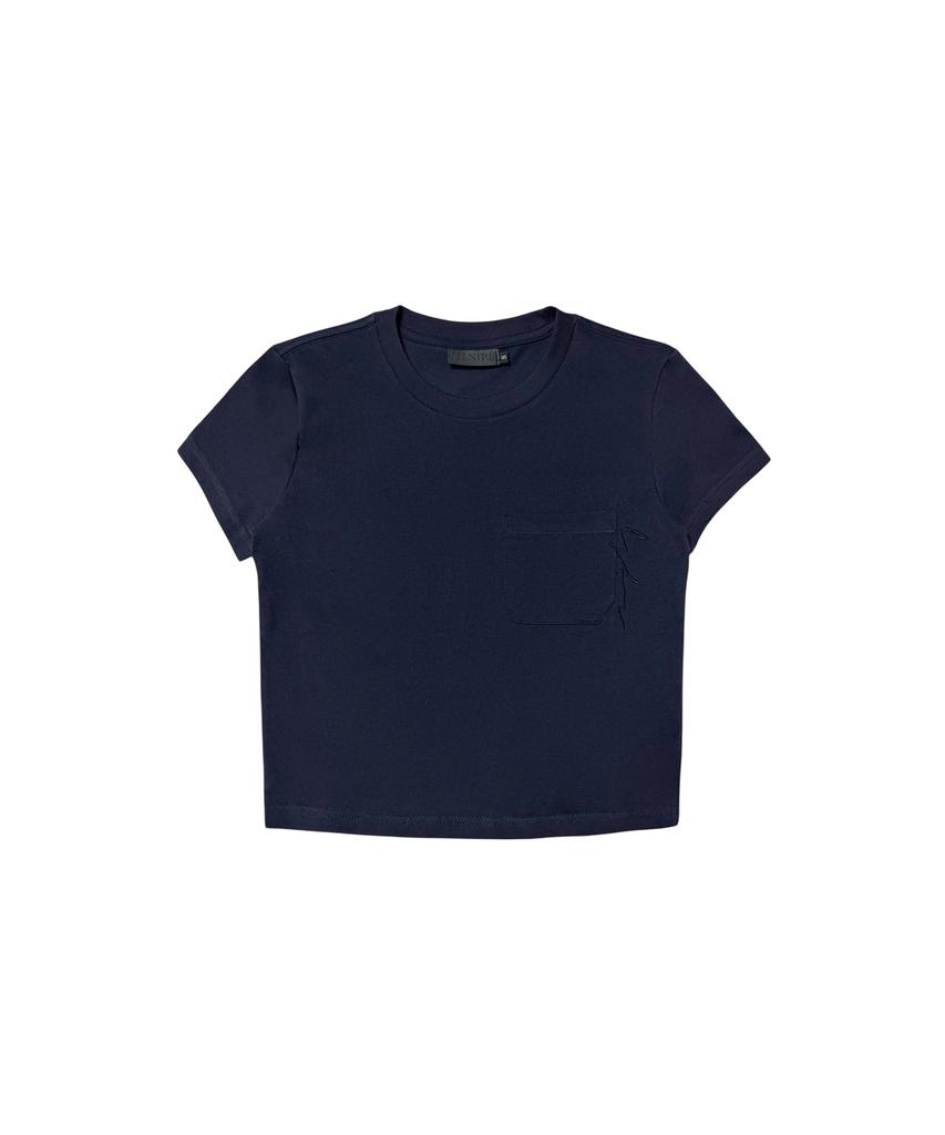 Yuseuteule Chest Pocket Short Sleeve T-Shirt (Navy)
