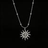 Aanslagbestendig Bohemien Sieradenset Verguld Spiraal Zon Hanger Ketting Oorbellen voor Moederdag Cadeau