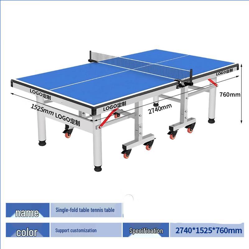 Foldable Table Tennis Table, 15mm Panel