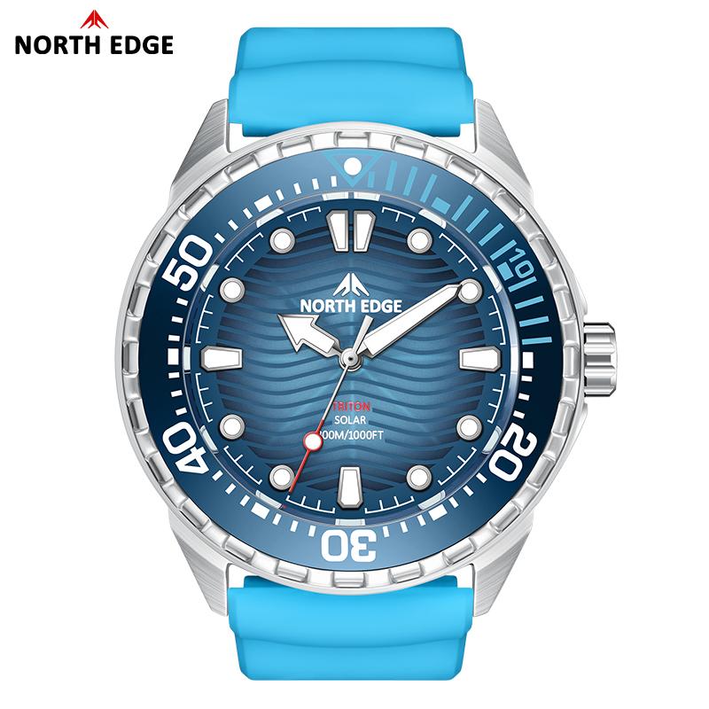 Triton-Ti Marca-Nuovissimo Grado-Superiore Alimentato-a-Solare Qualità-Premium Subacquea Alto-Standard Orologio Titanio di-Prima-Classe Lega di-Qualità-Premium