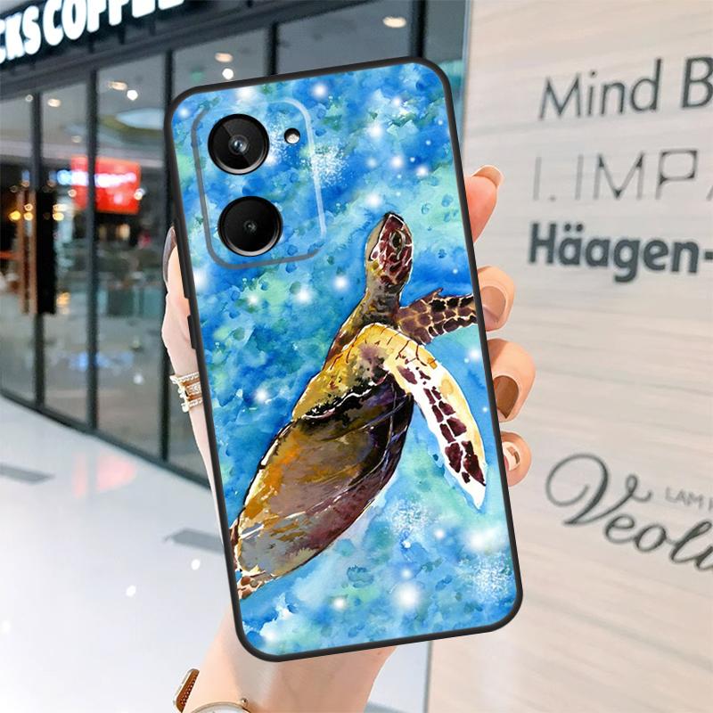 Sea Turtle Turquoise Oceanlife Case For Realme 15 Pro 12 11 13 14 Pro Plus GT6 GT7 C55 C51 C53 C25 C63 C61 C65 C67 C71 C75 Realme 15 Pro