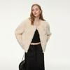 Womens Short Faux Fur Coat 2026 Winter Round Neck OL Commute Style Casual Daily Wear