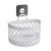 No Drill Kitchen Storage Basket Drainage Shelf Toiletry Holder Box Hanging Storage Basket  Home Use