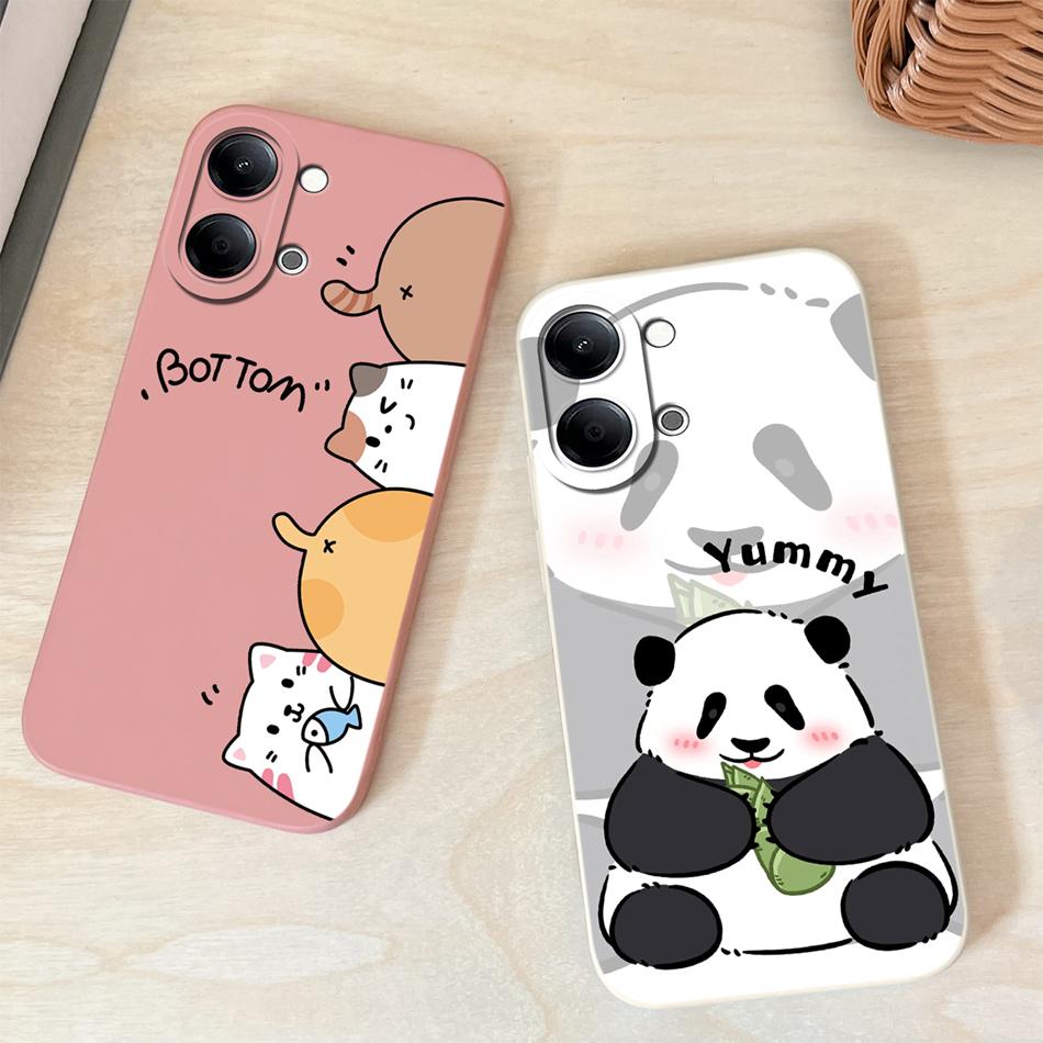 For Vivo Y05 Y11D 4G Phone Case Cute New Design Soft Liquid Silicone Full Protection Anti Drop Bumper For Vivo Y05 / Y11D Funda