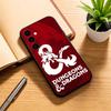 D-dungeons and D-Dragons  Phone Case For Samsung Galaxy A73,A72,A71,A70,A53,A52,A51,Others Soft Black Cover