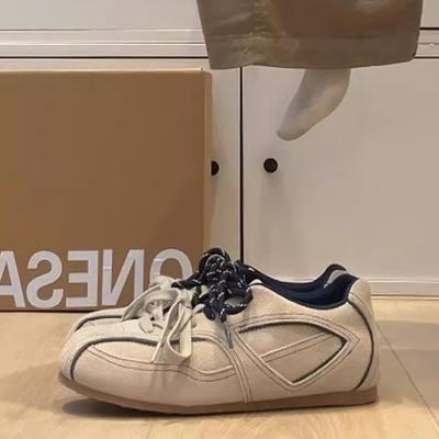Korean Retro Niche German Training Shoes Women's Ins Tide 2025 Spring and Autumn New Flat-bottomed Casual Versatile Sports Forrest Gump Shoes
