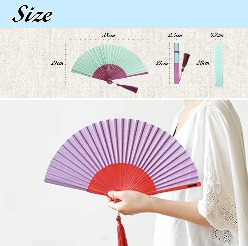 Nishikawa Shouroku Shoten Folding with Fan Gray Fan, Summer, Case, Two-Color, Women's, byCOLOR, Craft,