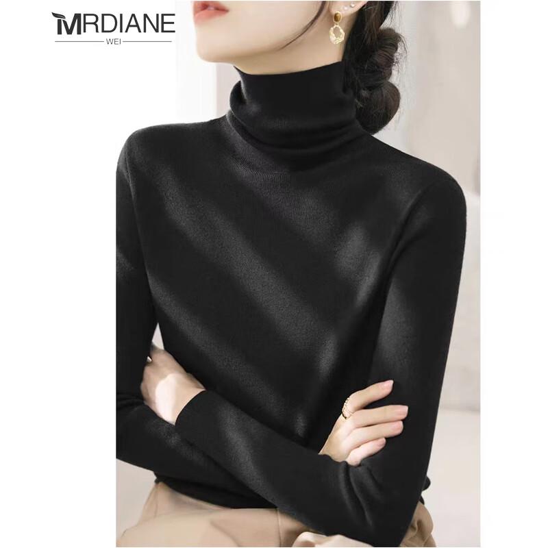 

Mrdiane Wei Women s Wool Blend Turtleneck Knit Top One Size