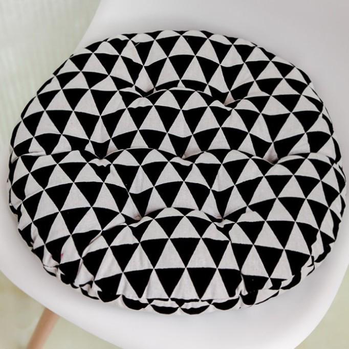 Thickened Cotton Linen Square Cushion for Office, Dining, or Student Chairs