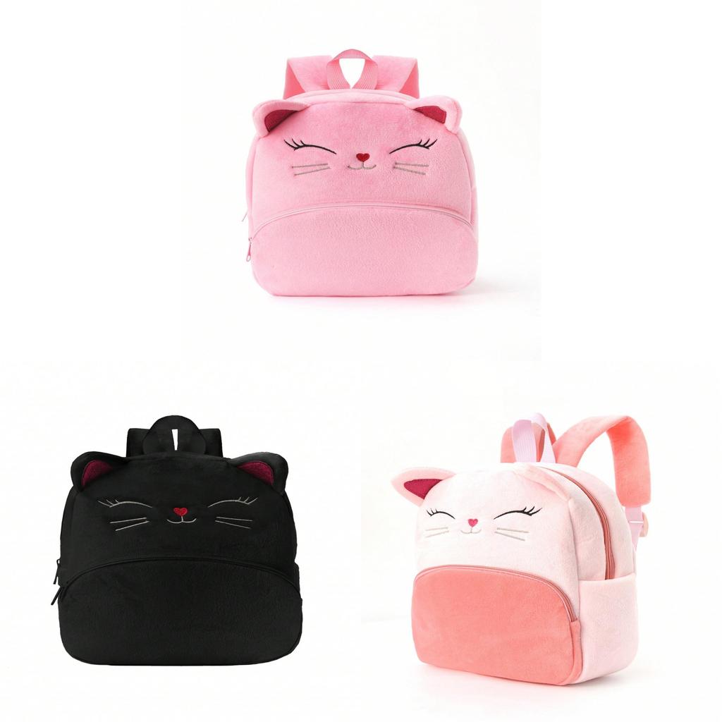 Animal Cartoon Kids Backpack With Plush Animals For School And Travel