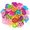 Home Party Supplies 10Pcs Earrings Necklace Bracelet DIY Jewelry Accessories Large Hole Pendant Irregular Shape Children Kids Solid Color Pendant
