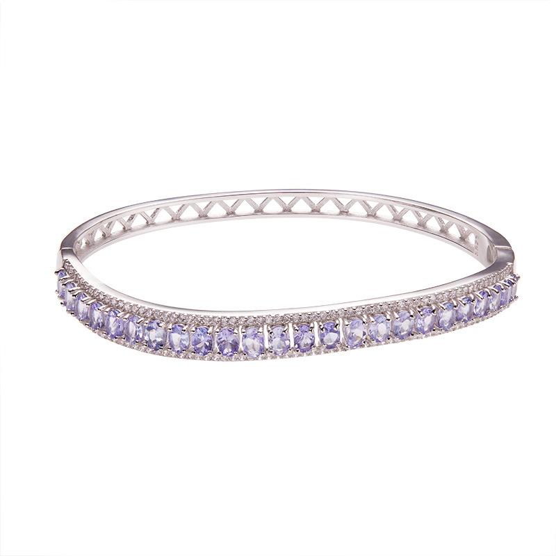 S925 Silver Natural Tanzanite Bracelet Women'S Xiaohongshu Fashion Treasure Jewelry