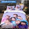 K-pop Music Group 3pcs K-pop Music Group Bedding set,Ideal for Bedroom, Dormitory,Including Duvet Cover And 2pcs Pillowcases,Fan Gifts