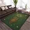 Divining Owl Printed Carpet for Living Room Bedroom Bedside Bathroom Floor Mat Area Rugged Sofa Mat Home Decor Large Size
