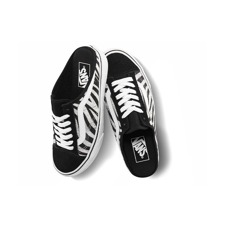 Vans Style 36 Series Fabric Leather Casual Zebra Print Low Top Skate Shoes Women sneaker Black White VN0A7Q5YZBR