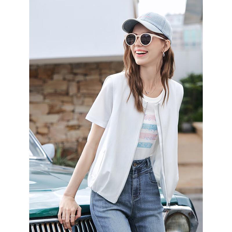 BETU Women's Embroidered Letter Short Sleeve T-shirt