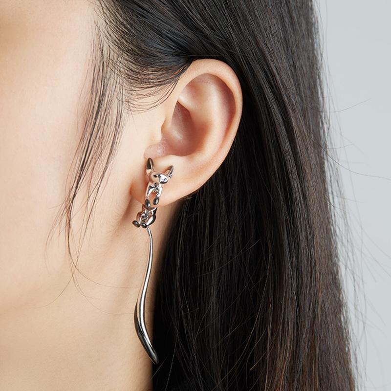 Fox Earrings Jewelry Ear Elegant Earbob Dangle Lightweight Comfortable Ear Alloy Earring Pendants Women Girls Gift