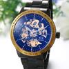JewelryWe Men's Automatic Watch, Stylish, Waterproof, Skeleton-Style Analog Display with Numerals, Stainless Steel Strap, Popular for Business and Cas