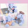 Cute Elephant Plush Doll With Short Material For Backpack Accessories And Gifts