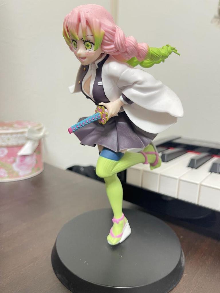 [USED] Demon Slayer: Kimetsu no Yaiba Mitsuri Kanroji figure, approximately 20cm