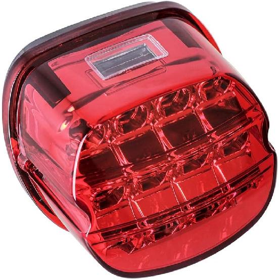 NTHREEAUTO Smoked LED Rear Tail Light Motorcycle Taillights Brake Driving Compatible With Harley Dyna Road King Electra Glide Street Bob Touring