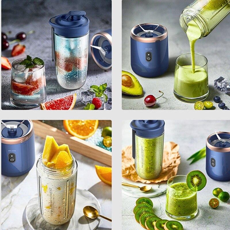 Tragbarer Entsafter, Entsafter, Fruchtsaftbecher, automatischer kleiner elektrischer Entsafter, Smoothie-Mixer, Tasse, Küchenmaschine