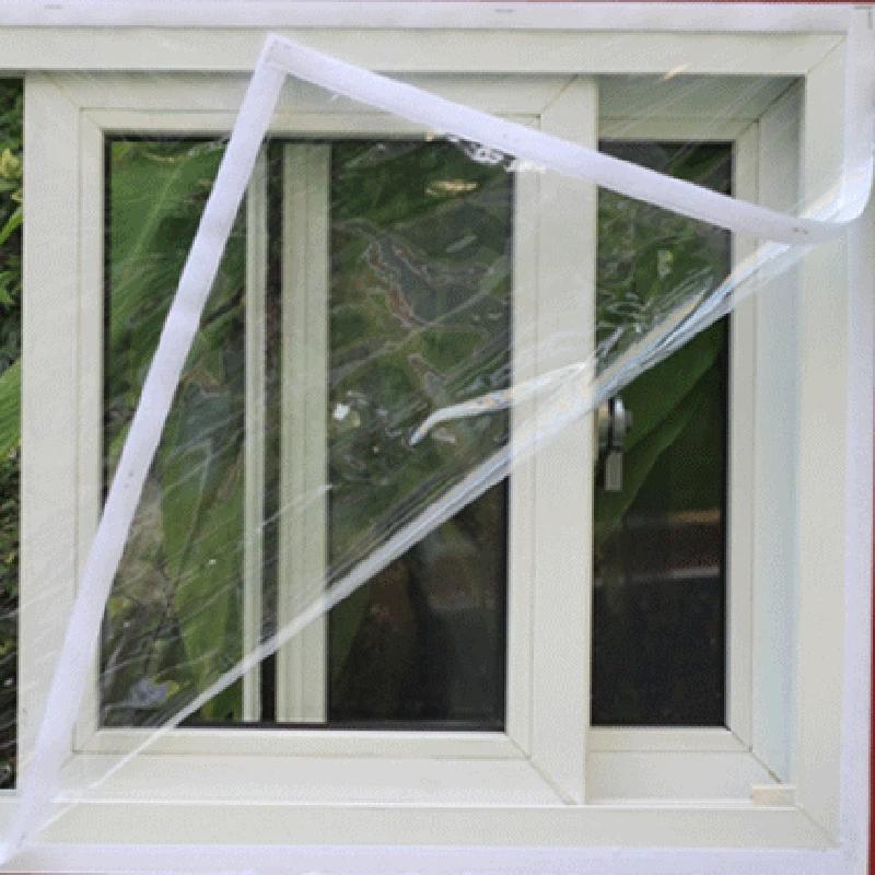 1pc Transparent Window Insulation Film Winter Warmth Thickening Cold Wind Blocking Window Film Adjustable Durable Insulation Kit