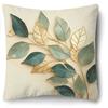 Leaf Printed Pillowcase Modern Home Room Decoration Living Room Sofa Cushion Cover Without Pillow Core Polyester Material