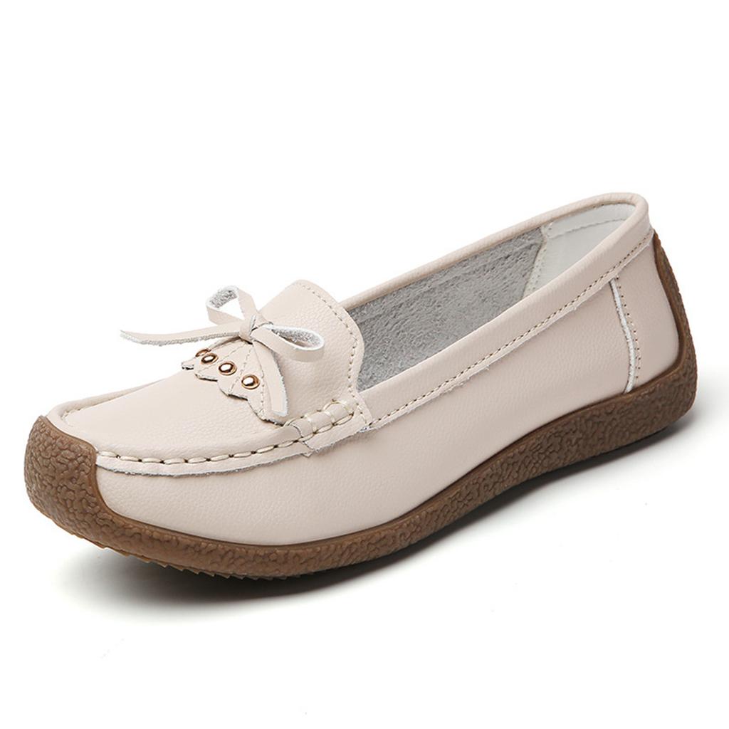 Orthopädische Loafer Schuhe Für Damen Orthopädische Leder Loafer Business Schuhe Für Damen Leichte Flats Lässiger Komfort - Gehschuhe Mit Blume