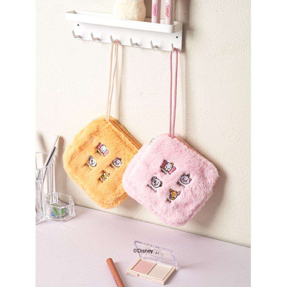 Daiso Disney Animals Soft Strap Pouch Yellow