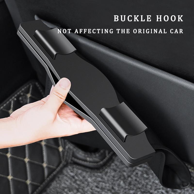 Car front seat LED waterproof magnetic adsorption garbage bin suspension car seat leather storage leak proof garbage bin 1 pcs